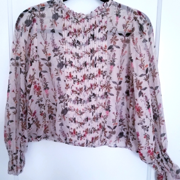 Zara Tops - Women's Zara Basic Collection Floral Blouse Size M